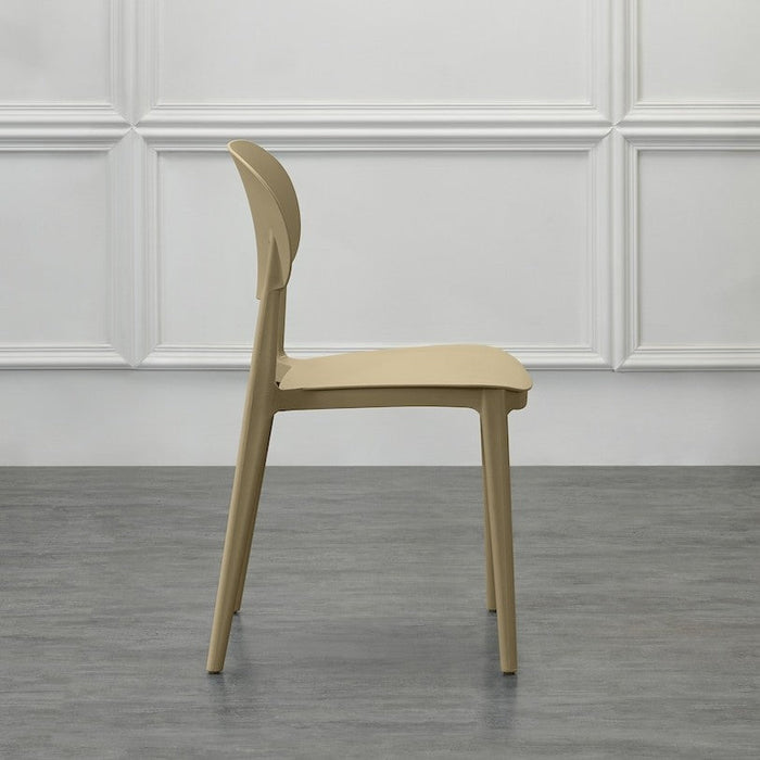 Silla Milán, Color Khaki, con Espaldar y Diseño Moderno