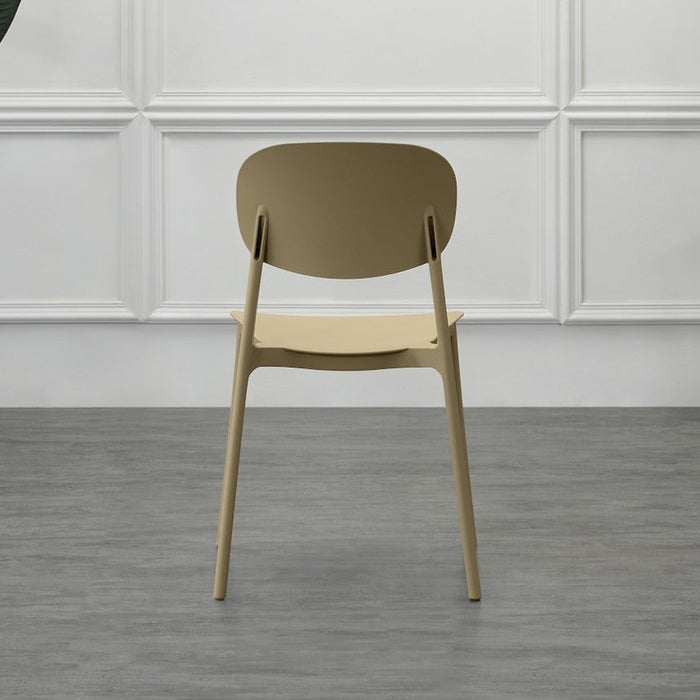 Silla Milán, Color Khaki, con Espaldar y Diseño Moderno