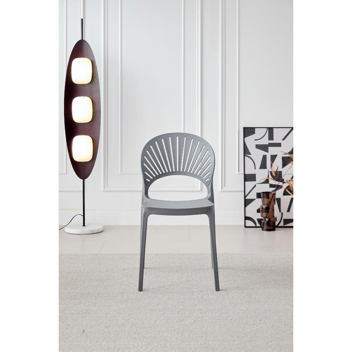 Silla Paraiso, Color Gris Oscuro, Con espaldar y Diseño moderno