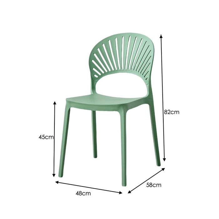 Silla Paraiso, Color Verde Oliva, Con espaldar y Diseño moderno