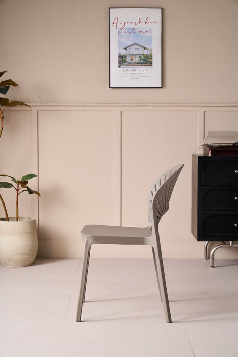 Silla Paraiso, Color Taupe, Con espaldar y Diseño moderno