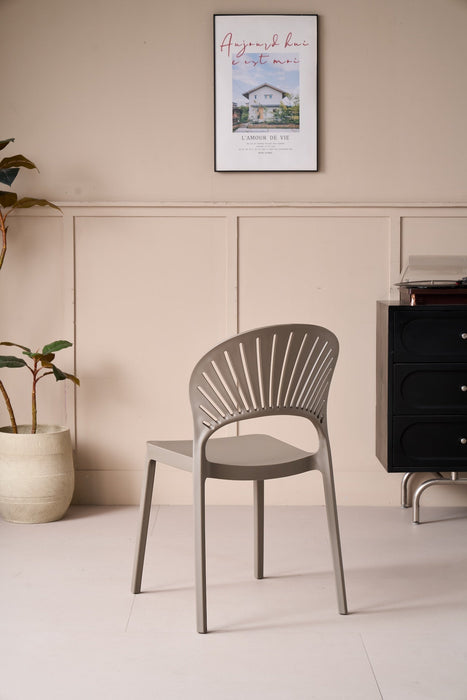 Silla Paraiso, Color Taupe, Con espaldar y Diseño moderno