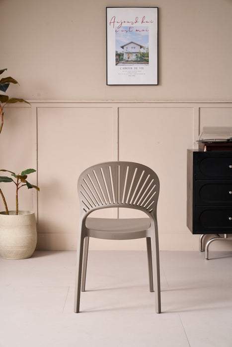 Silla Paraiso, Color Taupe, Con espaldar y Diseño moderno