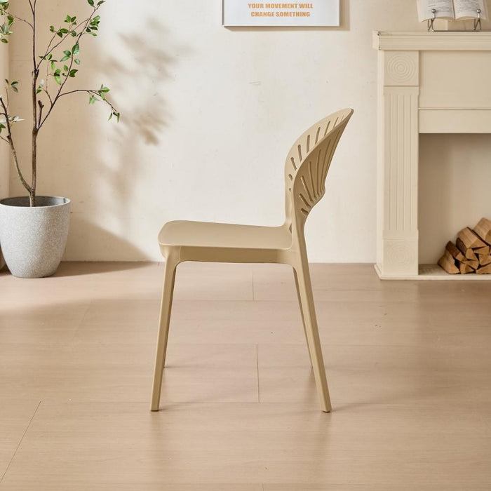 Silla Paraíso, Color Khaki, con Espaldar y Diseño Moderno