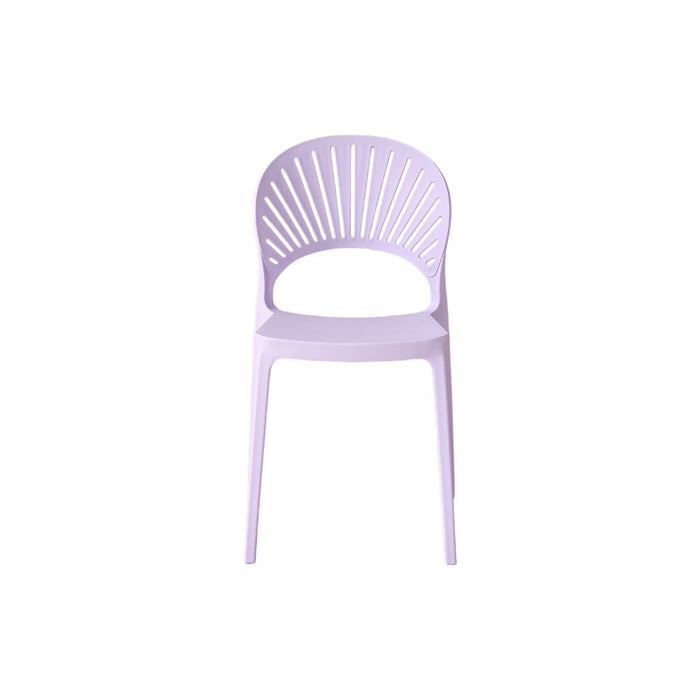 Silla Paraíso, Color Lila, con Espaldar y Diseño Moderno