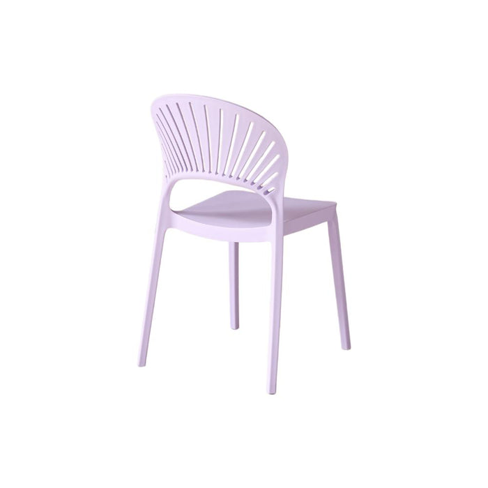 Silla Paraíso, Color Lila, con Espaldar y Diseño Moderno