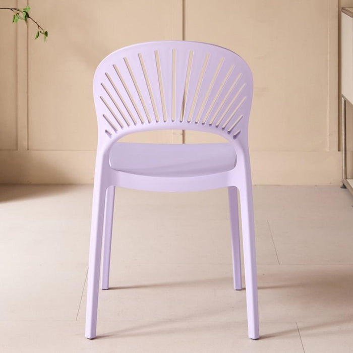Silla Paraíso, Color Lila, con Espaldar y Diseño Moderno