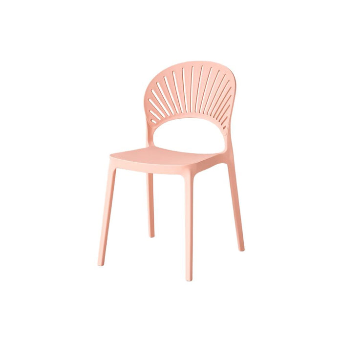 Silla Paraíso, Color Mandarina, con Espaldar y Diseño Moderno