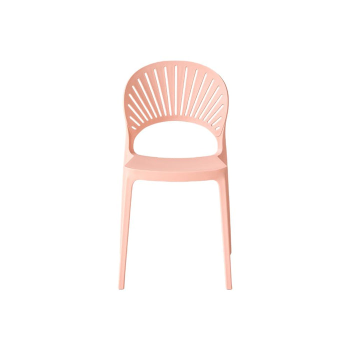 Silla Paraíso, Color Mandarina, con Espaldar y Diseño Moderno