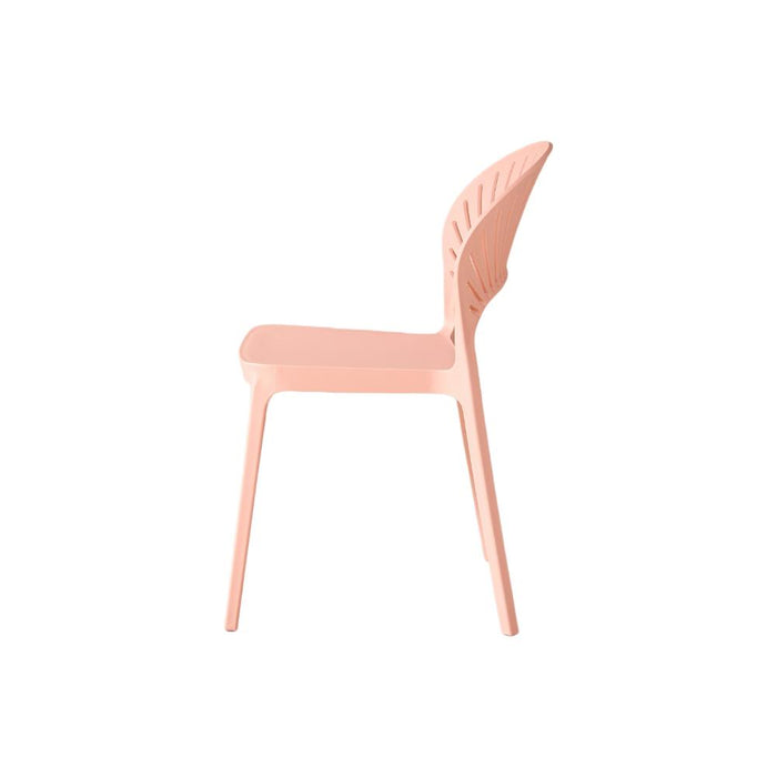 Silla Paraíso, Color Mandarina, con Espaldar y Diseño Moderno