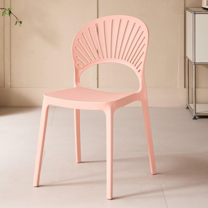 Silla Paraíso, Color Mandarina, con Espaldar y Diseño Moderno