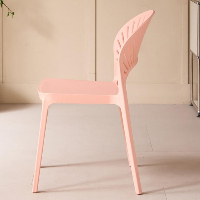 Silla Paraíso, Color Mandarina, con Espaldar y Diseño Moderno