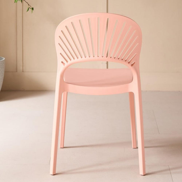 Silla Paraíso, Color Mandarina, con Espaldar y Diseño Moderno