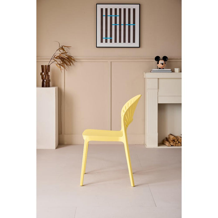 Silla Paraiso, Color Amarillo, Con espaldar y Diseño moderno