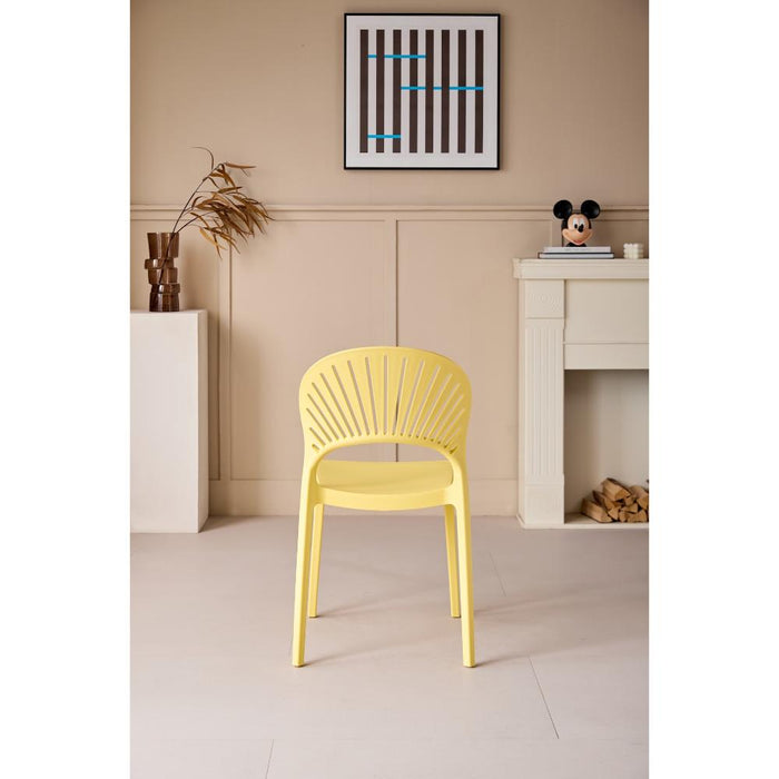Silla Paraiso, Color Amarillo, Con espaldar y Diseño moderno