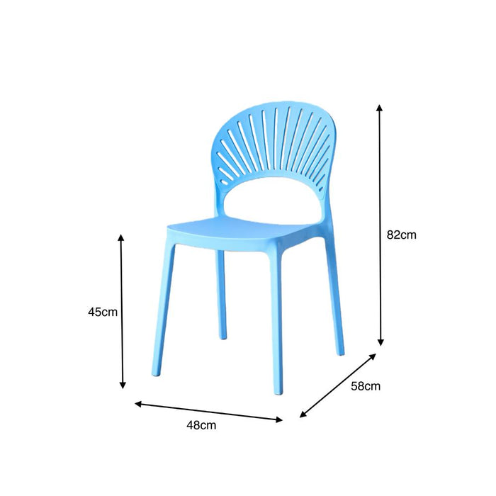 Silla Paraiso, Color Azul, Con espaldar y Diseño moderno