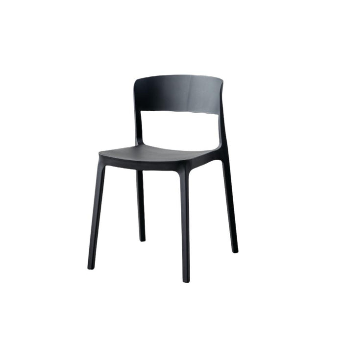 Silla Monaco, Color Negro, Con espaldar y diseño Moderno