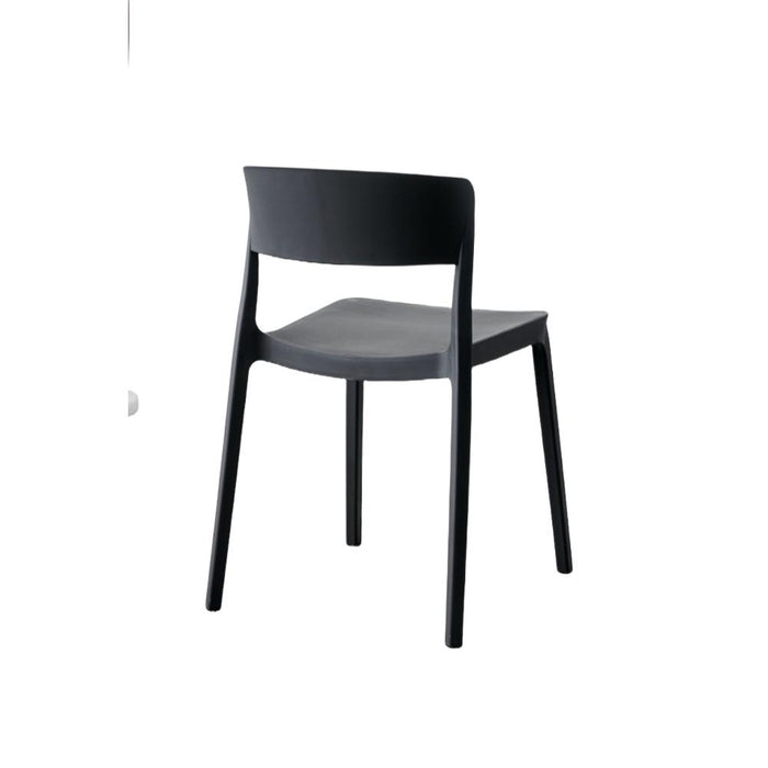 Silla Monaco, Color Negro, Con espaldar y diseño Moderno