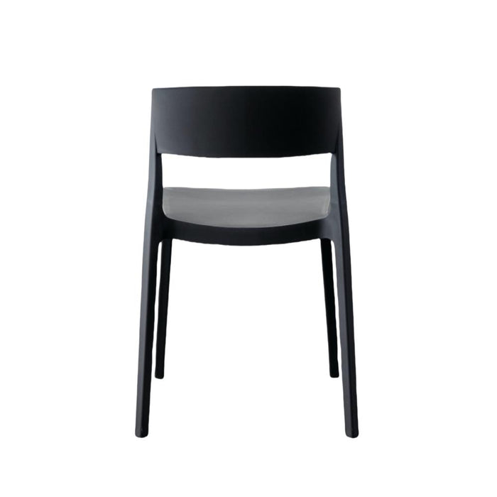 Silla Monaco, Color Negro, Con espaldar y diseño Moderno