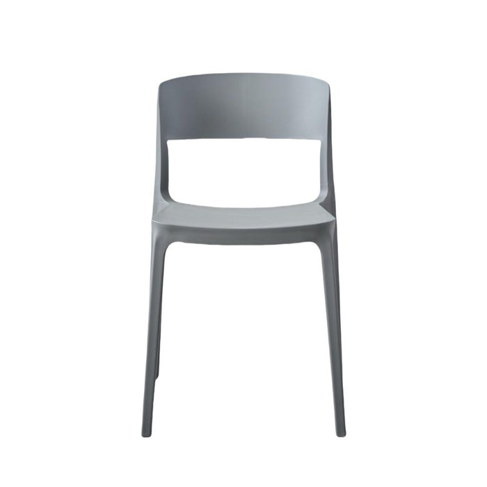 Silla Monaco, Color Gris Oscuro, Con espaldar y diseño Moderno