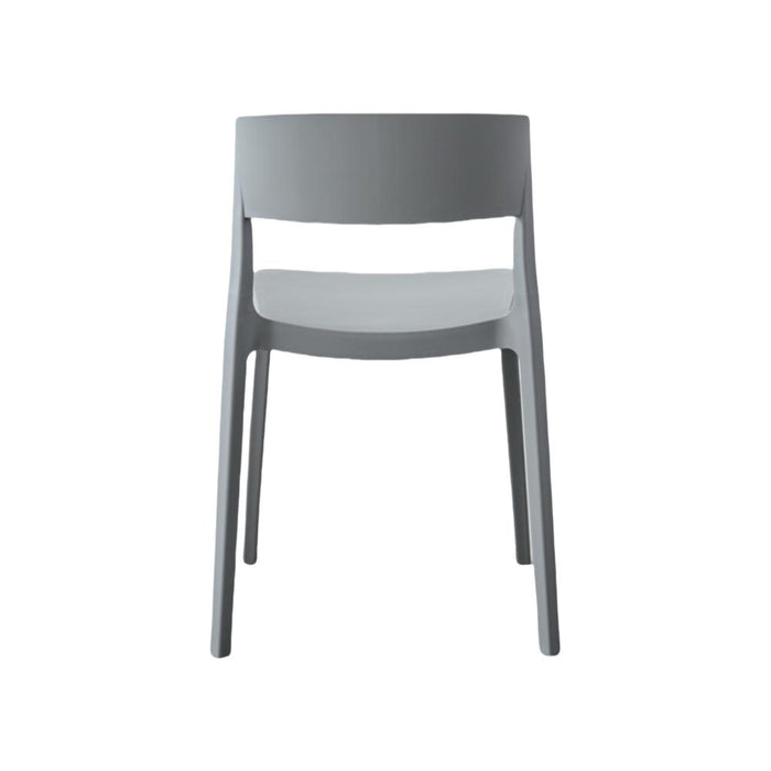 Silla Monaco, Color Gris Oscuro, Con espaldar y diseño Moderno