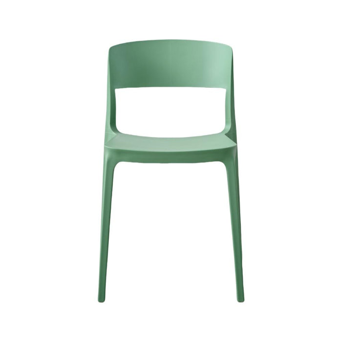 Silla Monaco, Color Verde Oliva, Con espaldar y diseño Moderno
