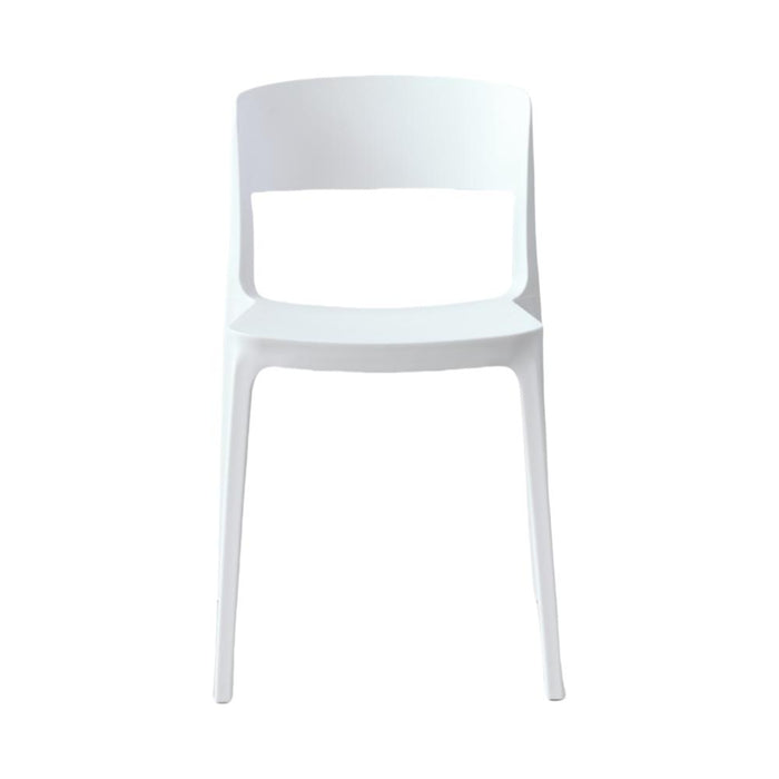 Silla Monaco, Color Blanco, Con espaldar y diseño Moderno