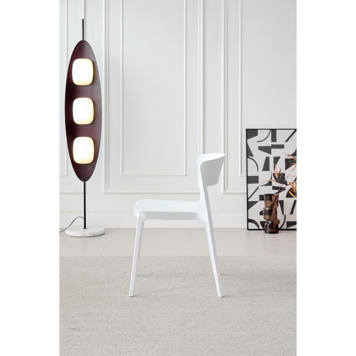 Silla Monaco, Color Blanco, Con espaldar y diseño Moderno