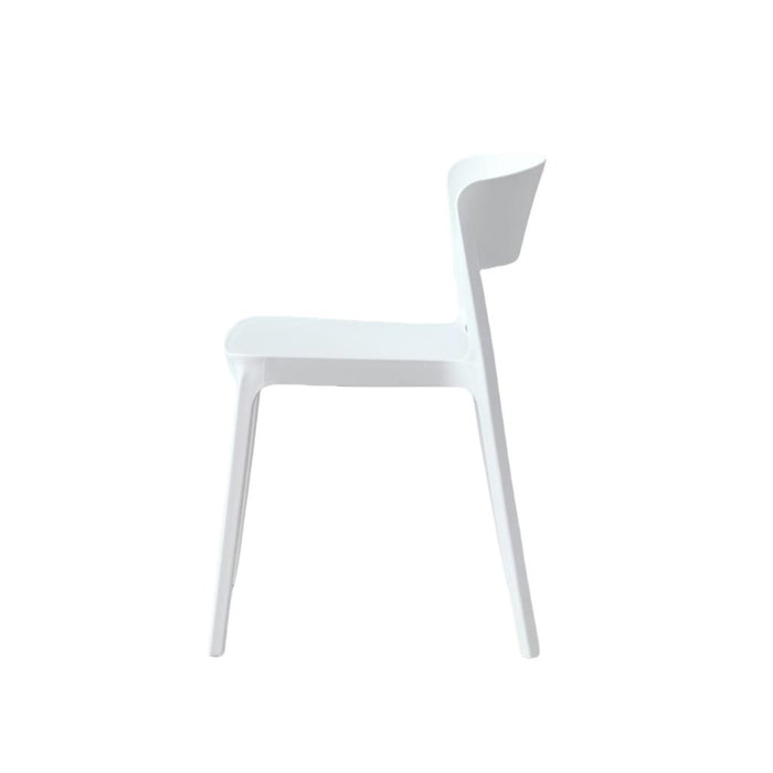 Silla Monaco, Color Blanco, Con espaldar y diseño Moderno
