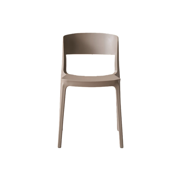 Silla Monaco, Color Taupe, Con espaldar y diseño Moderno