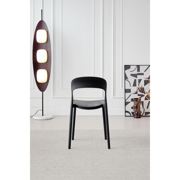 Silla Patrick, Color Negro, Con espaldar y diseño Moderno