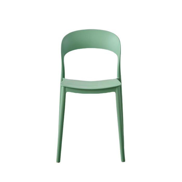 Silla Patrick, Color Verde Oliva, Con espaldar y diseño Moderno