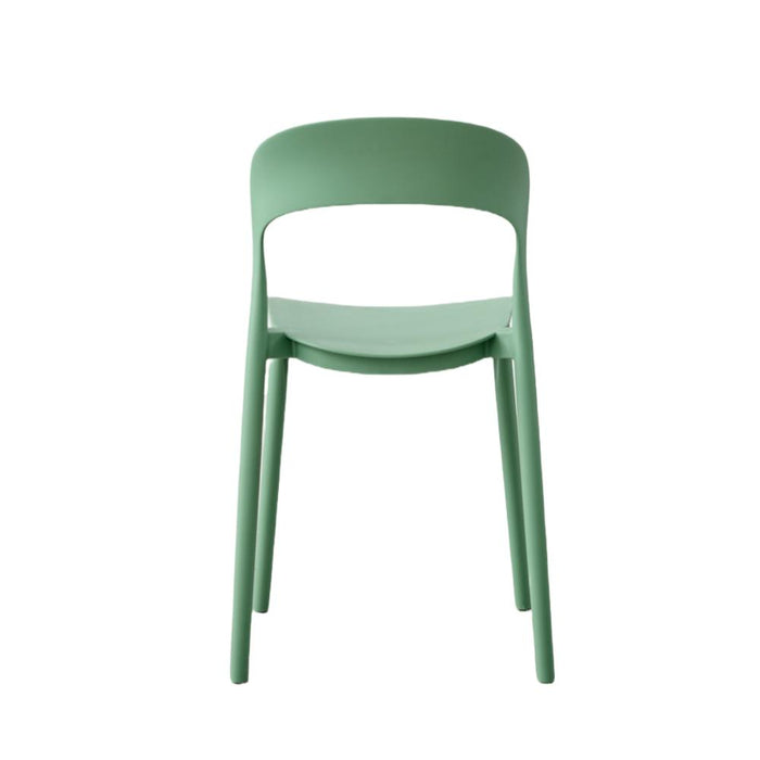 Silla Patrick, Color Verde Oliva, Con espaldar y diseño Moderno
