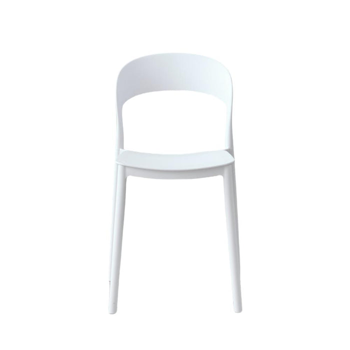 Silla Patrick, Color Blanco, Con espaldar y diseño Moderno