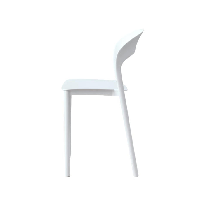 Silla Patrick, Color Blanco, Con espaldar y diseño Moderno