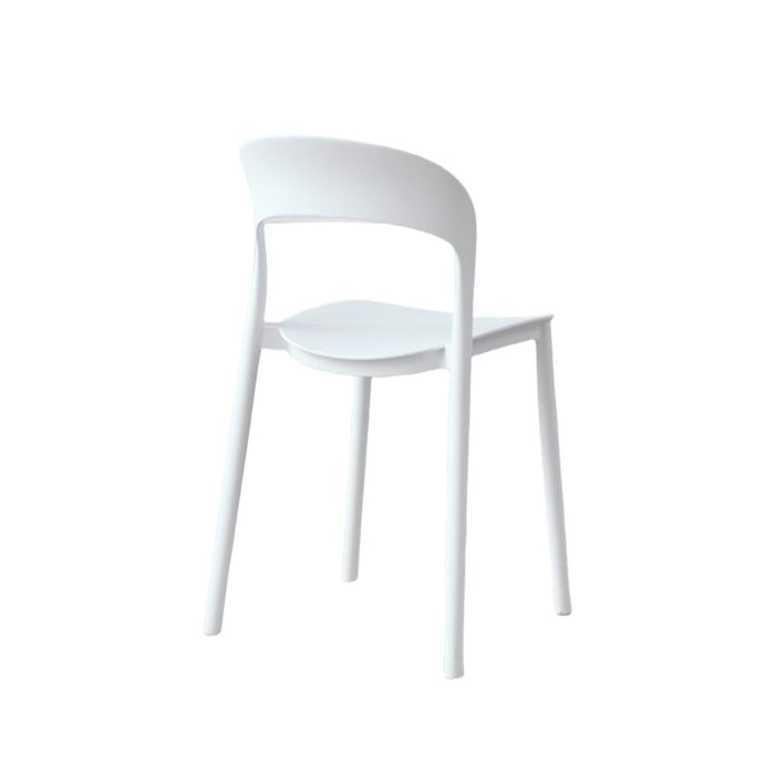 Silla Patrick, Color Blanco, Con espaldar y diseño Moderno