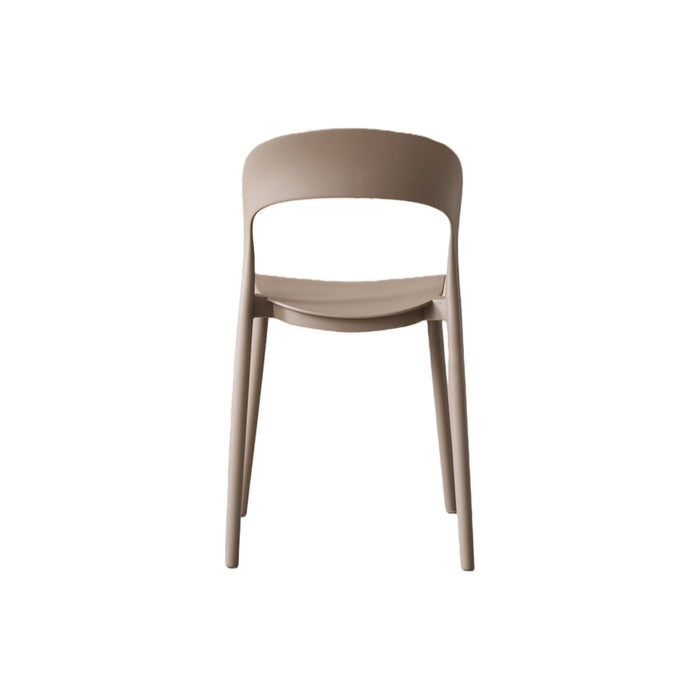 Silla Patrick, Color Taupe, Con espaldar y diseño Moderno