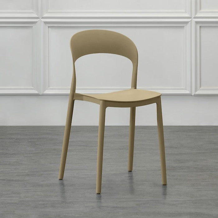 Silla Patrick, Color Khaki, con Espaldar y Diseño Moderno