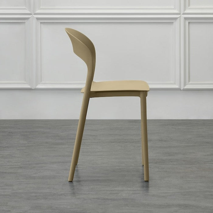 Silla Patrick, Color Khaki, con Espaldar y Diseño Moderno