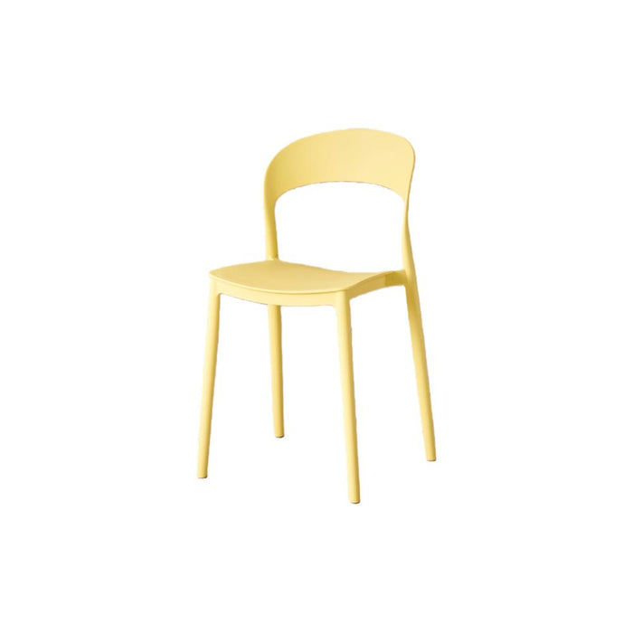 Silla Patrick, Color Amarillo, Con espaldar y diseño Moderno