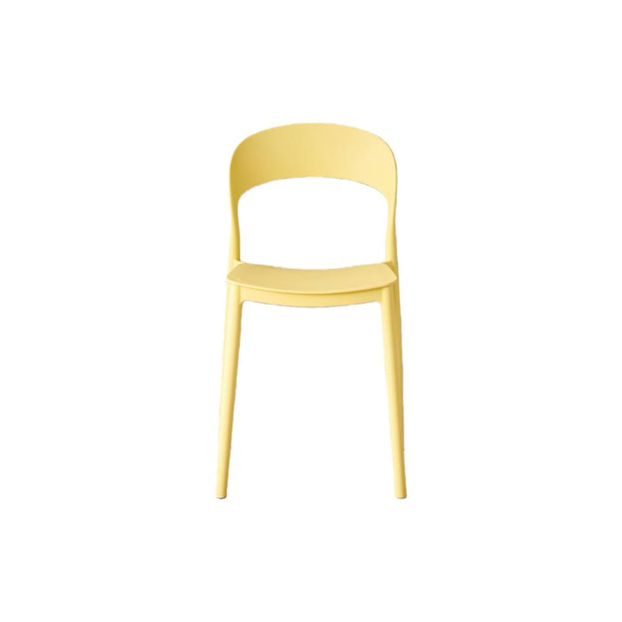 Silla Patrick, Color Amarillo, Con espaldar y diseño Moderno
