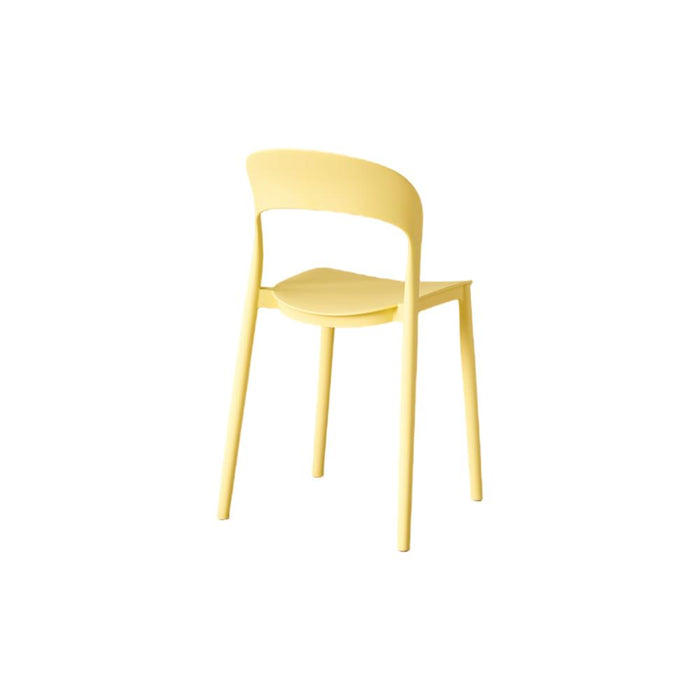 Silla Patrick, Color Amarillo, Con espaldar y diseño Moderno