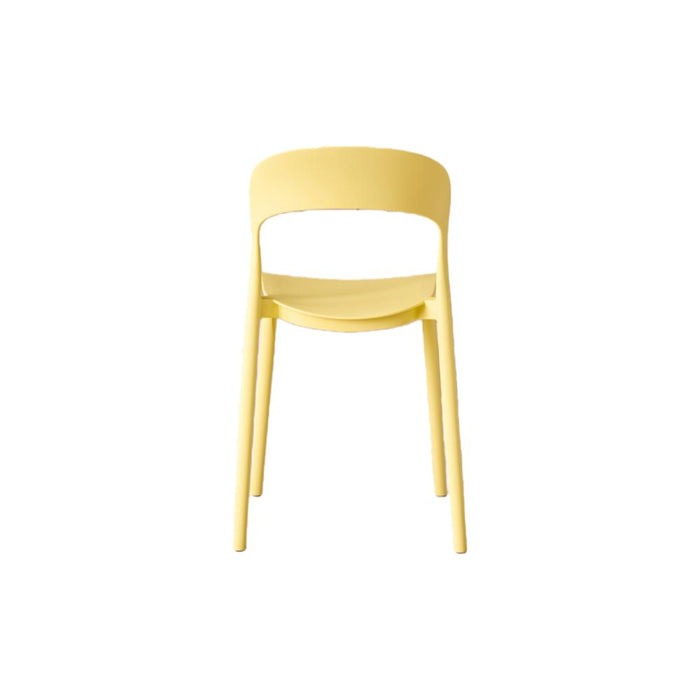 Silla Patrick, Color Amarillo, Con espaldar y diseño Moderno
