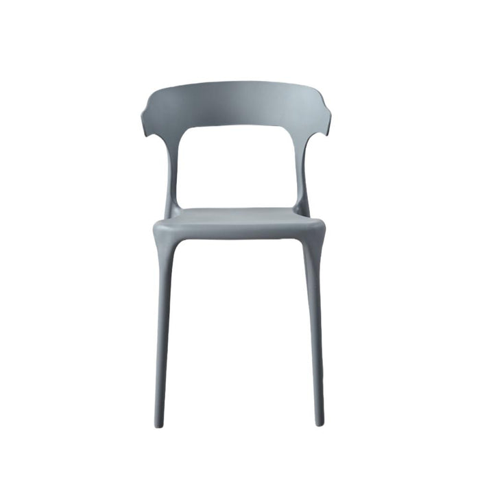 Silla Elena, Color Gris Oscuro, Con espaldar y diseño Moderno