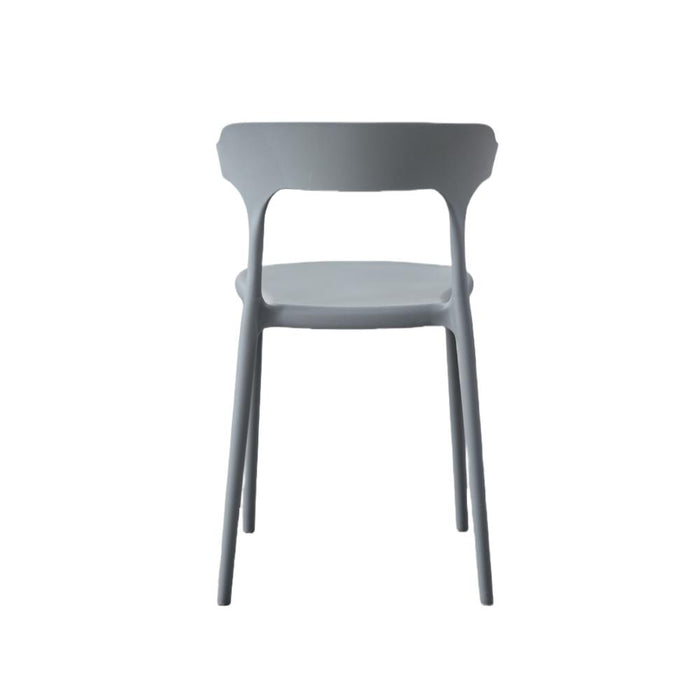 Silla Elena, Color Gris Oscuro, Con espaldar y diseño Moderno