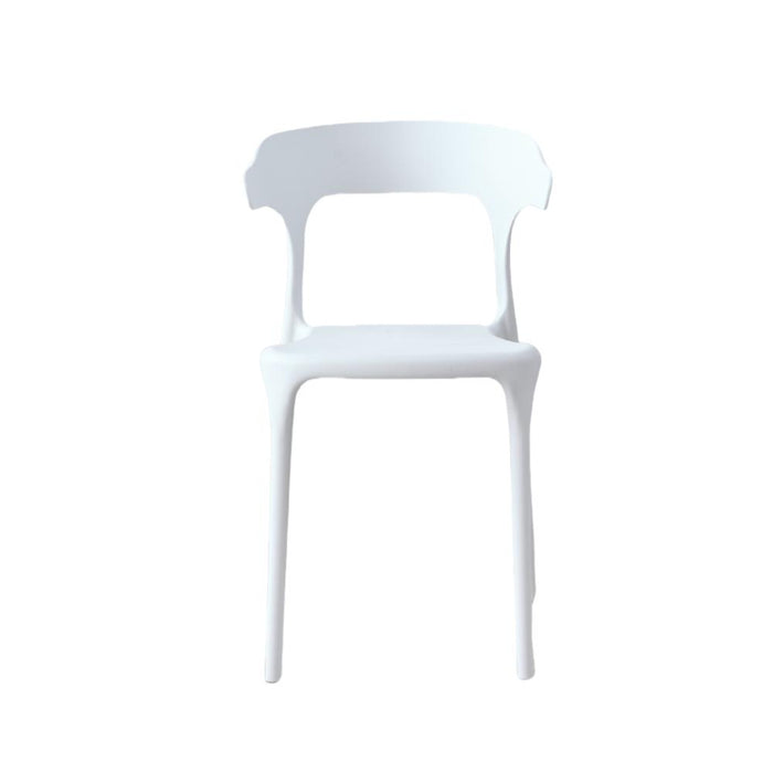 Silla Elena, Color Blanco, Con espaldar y diseño Moderno