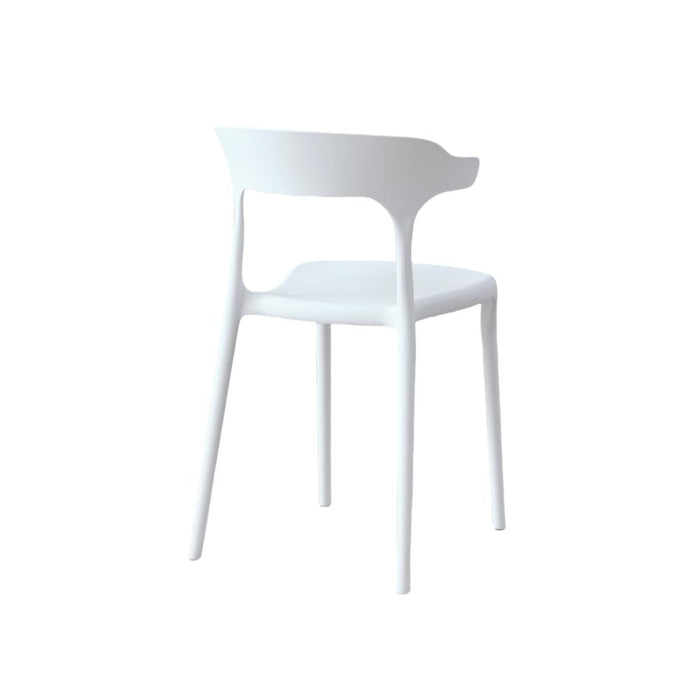 Silla Elena, Color Blanco, Con espaldar y diseño Moderno