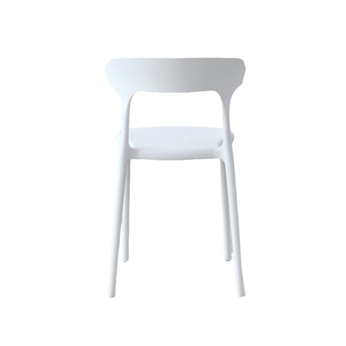 Silla Elena, Color Blanco, Con espaldar y diseño Moderno