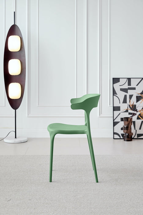 Silla Elena, Color Verde, Diseño Moderno