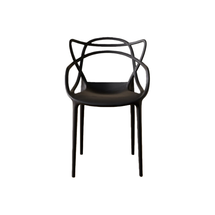 Silla Palermo, Color Negro, Con espaldar y diseño Moderno